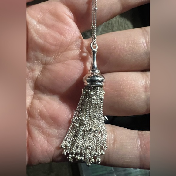 Authentic Links of London Necklace Tassel Chain Balls Bead Ball 18.5” Adjustable - Picture 13 of 16